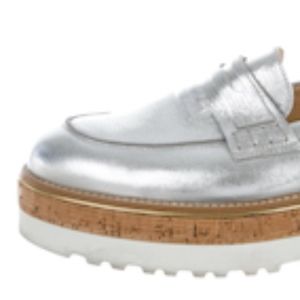 Hogan Metallic Platform Loafers